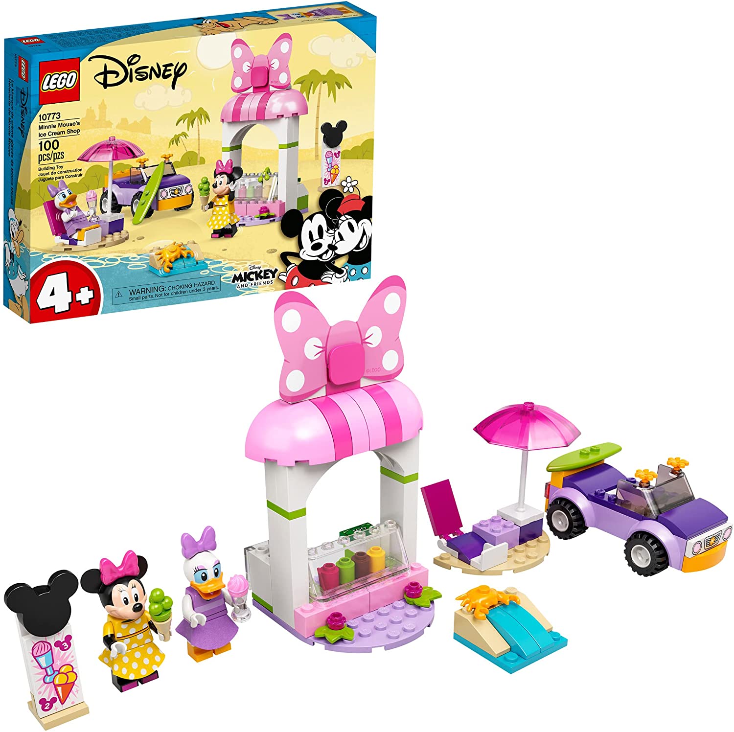 Lego Disney Mickey And Friends Minnie Mouse'S Ice Cream Shop 10773 Building  Kit; Đồ Chơi Thú Vị Tạo Nên Món Quà Tuyệt Vời Nhất; Mới Năm 2021 (100  Miếng) | Lazada.Vn