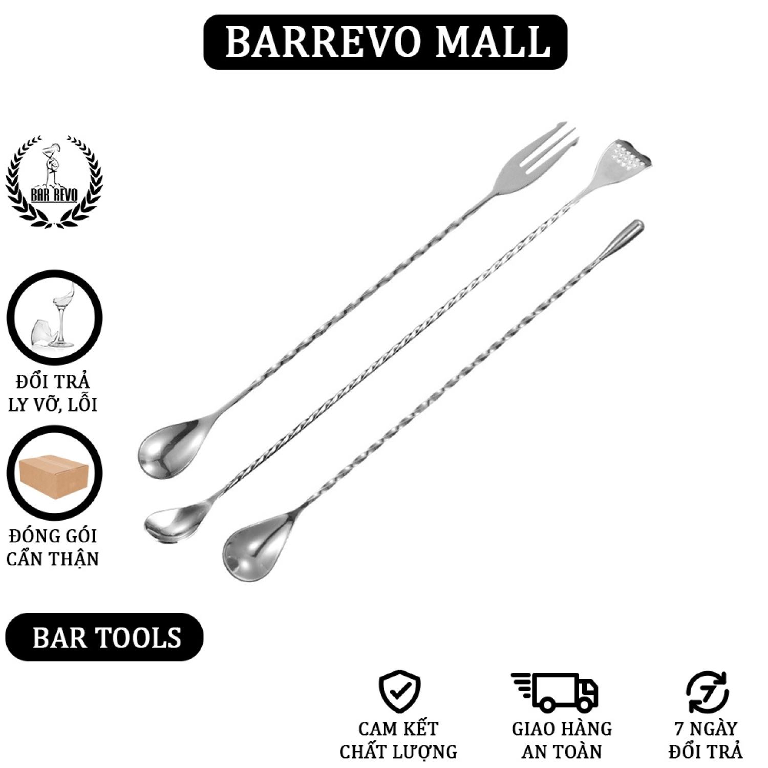 Mixing Spoon - Thìa khuấy 40cm - Dụng cụ Bartender