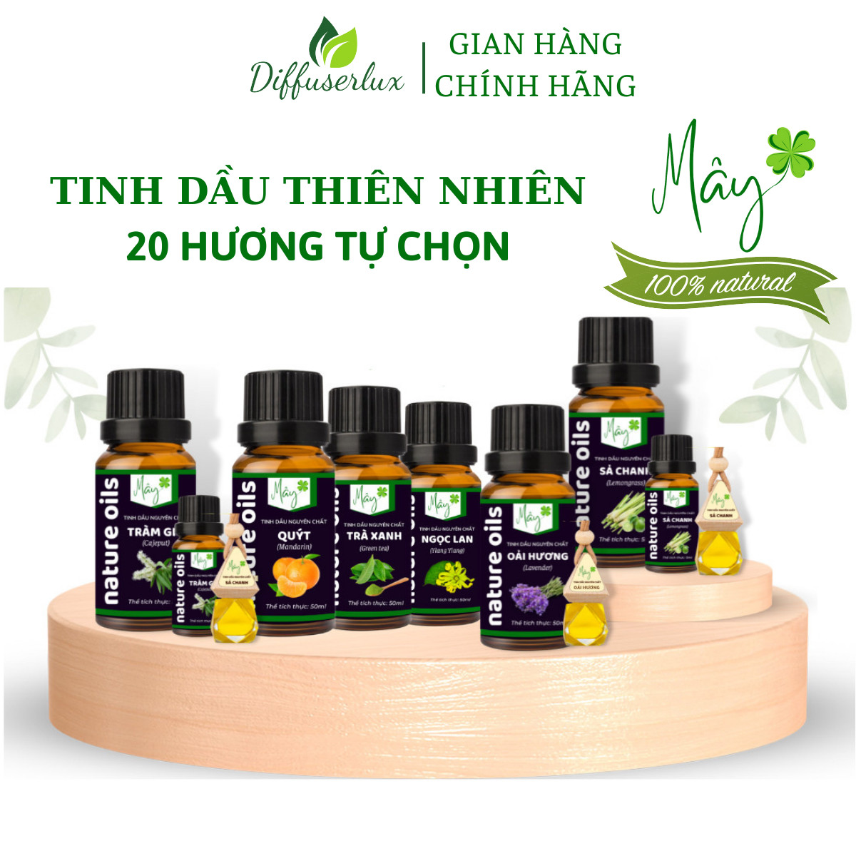 Tinh dầu thơm phòng thiên nhiên nguyên chất có giấy kiểm định chất lượng, tinh dầu xông phòng, tinh dầu đuổi muỗi dung tích 5ml, 10ml, 50ml giá dùng thử