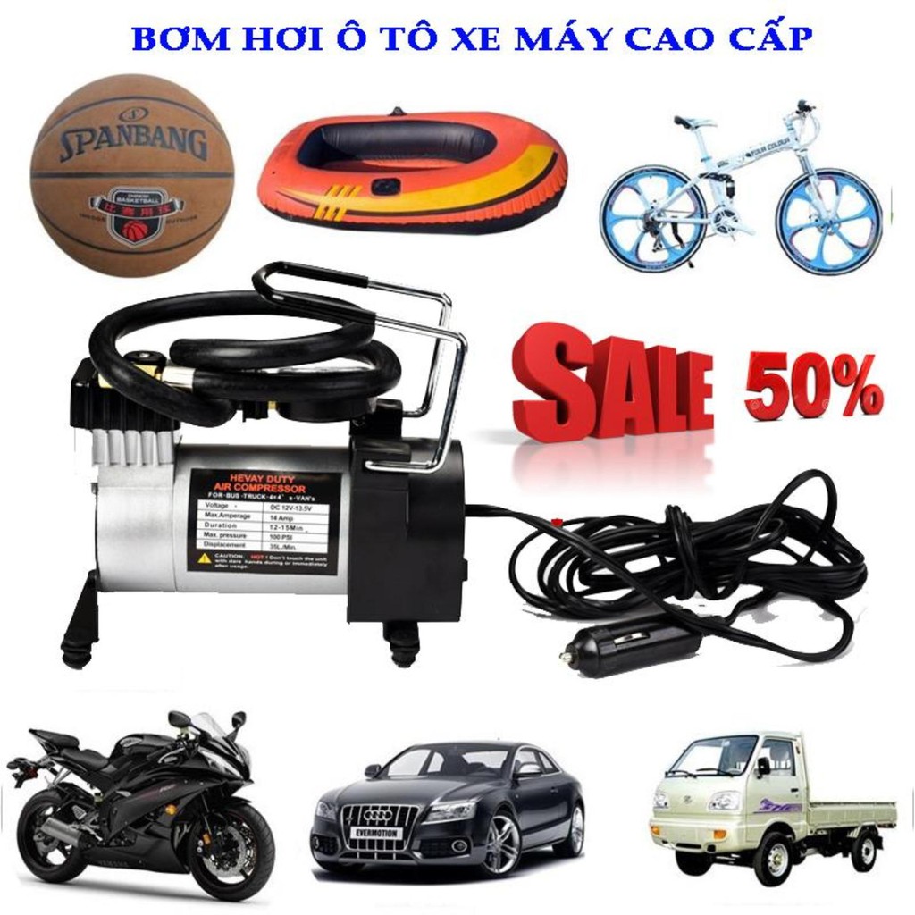 [HCM]Máy Nén Khí Bơm Hơi 220v Nén Khí Mini 12V bơm hơi ô tô  bơm xe máy xe đạp bơm điện bơm lốp xe Trọng Lượng Nhẹ Tay Cầm Vững Chắc Chân Đế Chống Rung Di Chuyển Máy Một Cách Dễ Dàng vyvy store 98