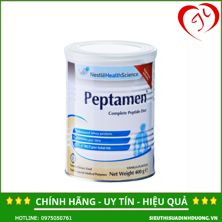 Sữa Peptament 400g | Dành cho người bệnh nặng, bệnh nhân ung thư, người đang hóa trị, xạ trị | Hãng Nestle Thụy Sĩ