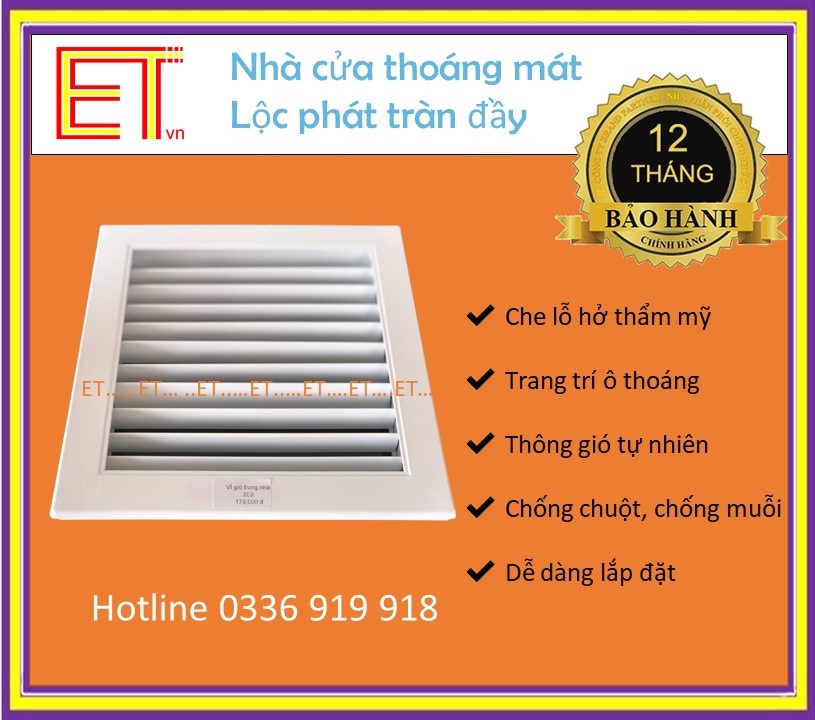 Cửa gió nan thẳng cổ. Vỉ gió chống muỗi. chống chuột. Vỉ gió trang trí. Vỉ gió thông khí KÈM LƯỚI INOX. dài 550. rộng 150