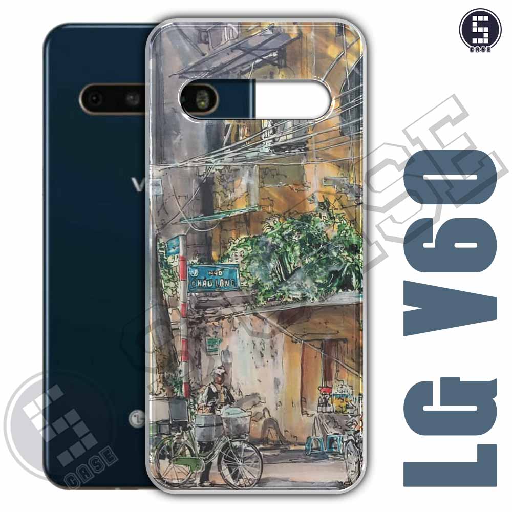 Ốp điện thoại lg v60 hình gánh hàng rong phố cổ a1100-2030