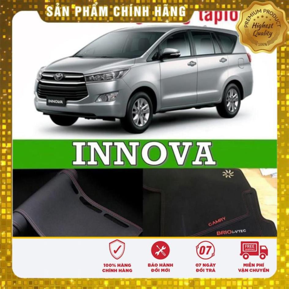 Thảm taplo da carbon xe innova 2016-2019