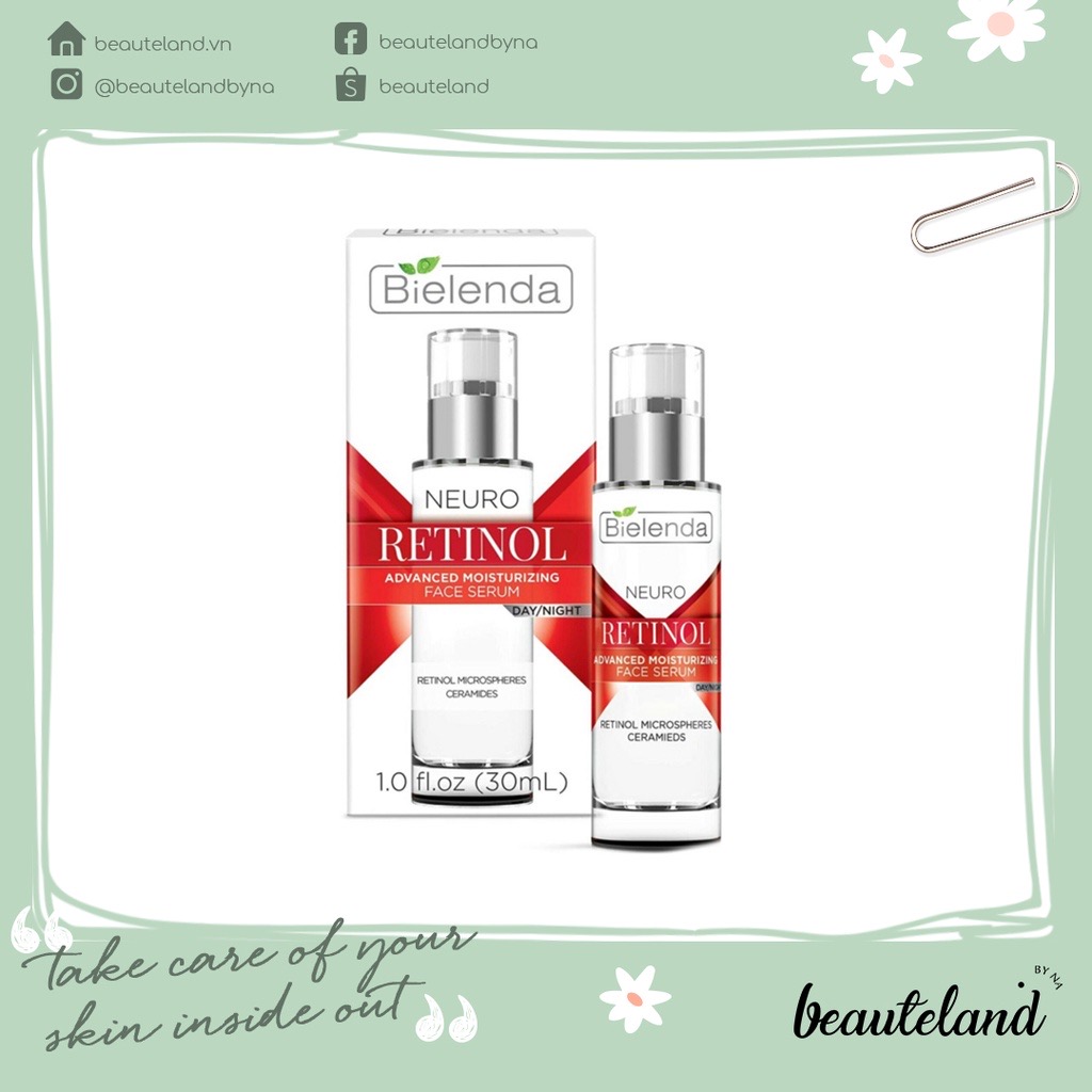 Tinh chất chống lão hoá Bielenda Neuro Retinol Advanced Moisturizing Face