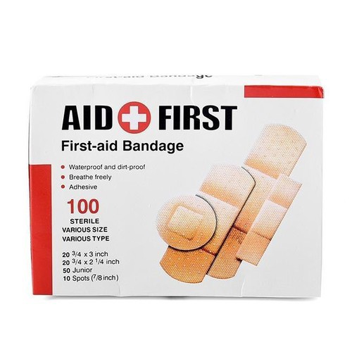 Băng ơ gâu y tế đủ kích thước, băng aid first