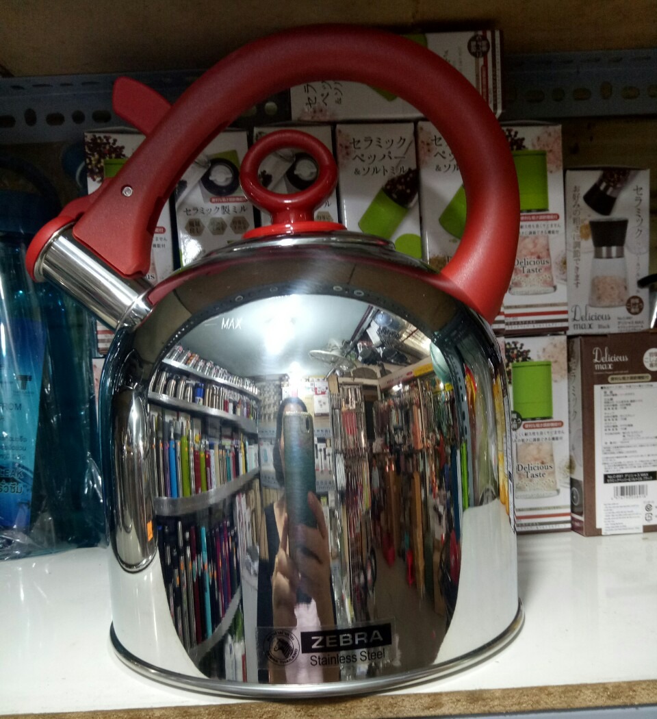 Ấm đun nước Zebra Thái Lan 3.5L 113491. Có còi reo, dùng được trên bếp từ