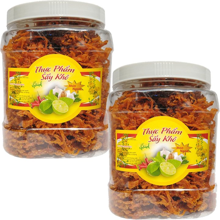 [HCM]Combo 1Kg Khô Bò Sợi - Khô Heo Hương Vị Bò Đảm Bảo ATVSTP hiệu TPS
