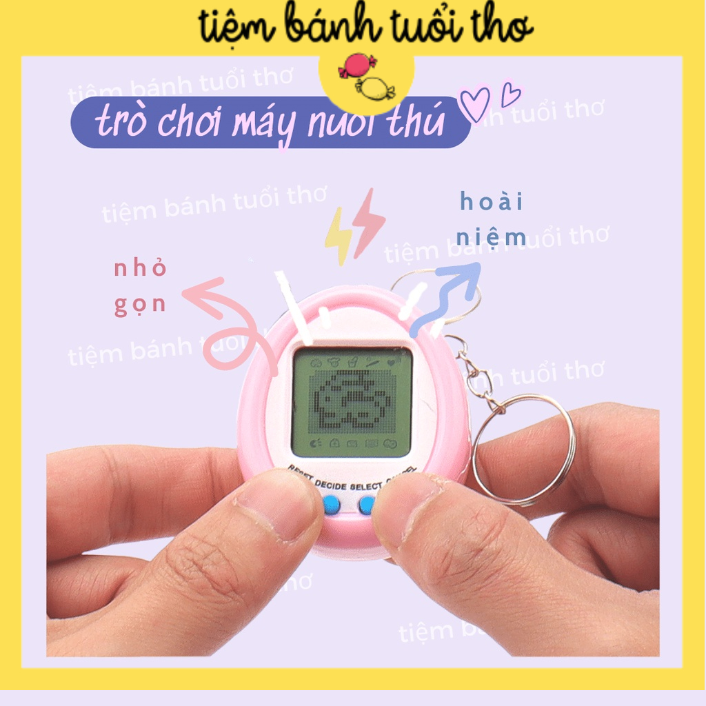 [Tặng STICKER] Móc Khóa Đồ Chơi Máy Nuôi Thú Gà Ảo - Trò Chơi Tuổi Thơ