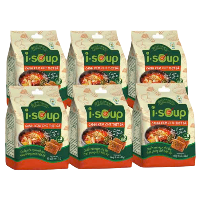 COMBO 6 TÚI CANH KIM CHI GÀ ISOUP SẤY THĂNG HOA