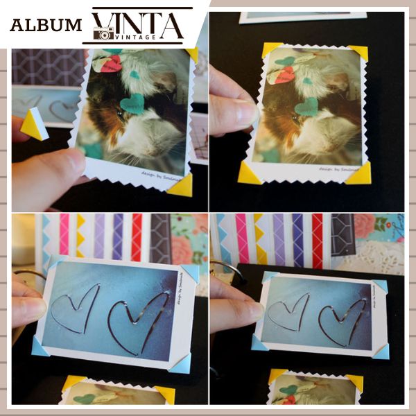 102 Sticker dán góc ảnh nhiều màu trong Album
