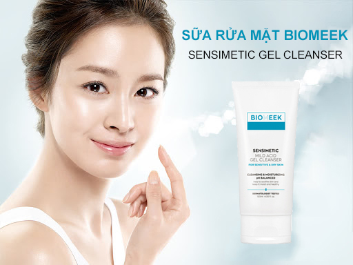 Sửa rửa mặt huyết tế bào Biomeek lành tính, không kích ứng da, tạo độ ẩm không gây khô rát 120ml