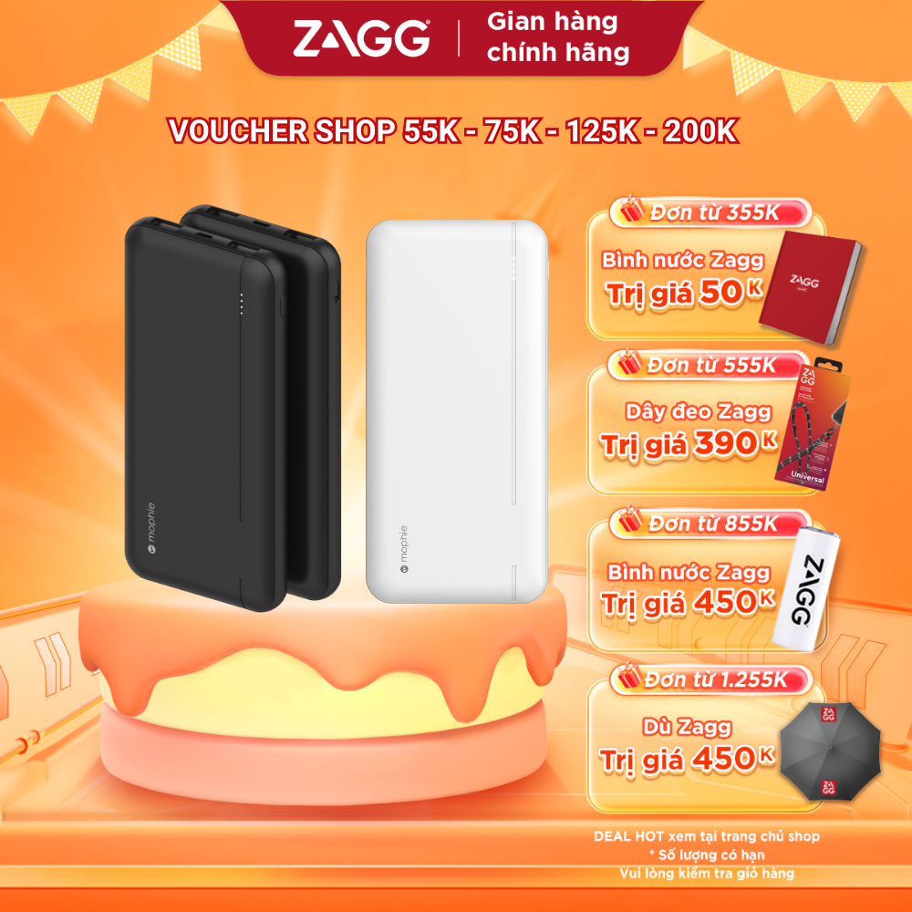 Sạc dự phòng mophie Essentials 20,000mAh PD - Hỗ trợ sạc nhanh