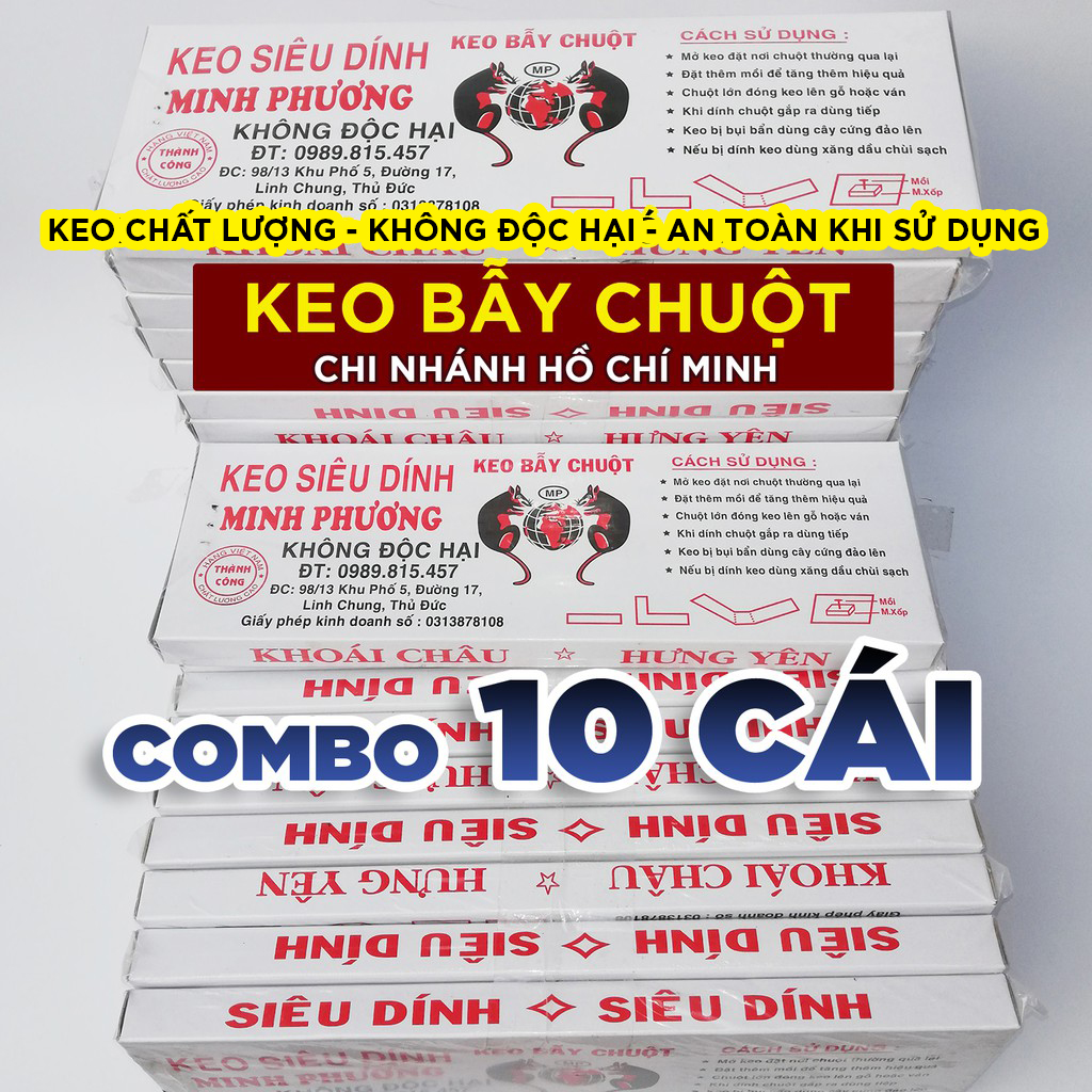 10 Chiếc Keo Bẫy Chuột Minh Phương - Bẫy Mọi Loại Chuột