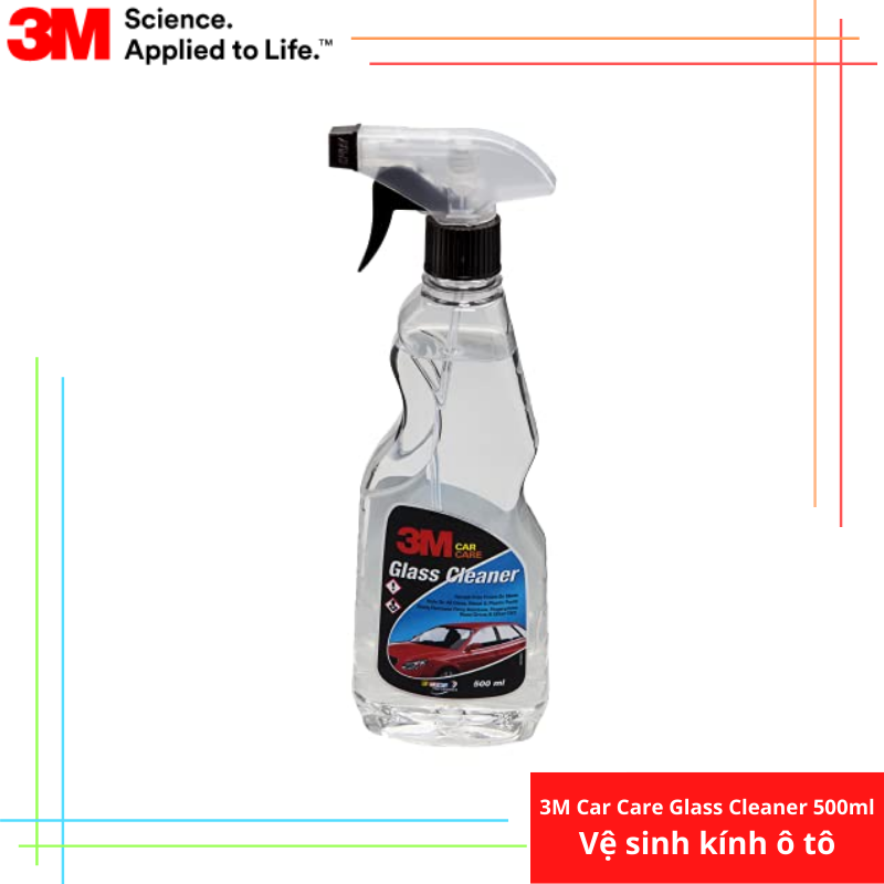 Dung dịch vệ sinh kính ô tô 3m glass cleaner 500ml 305921