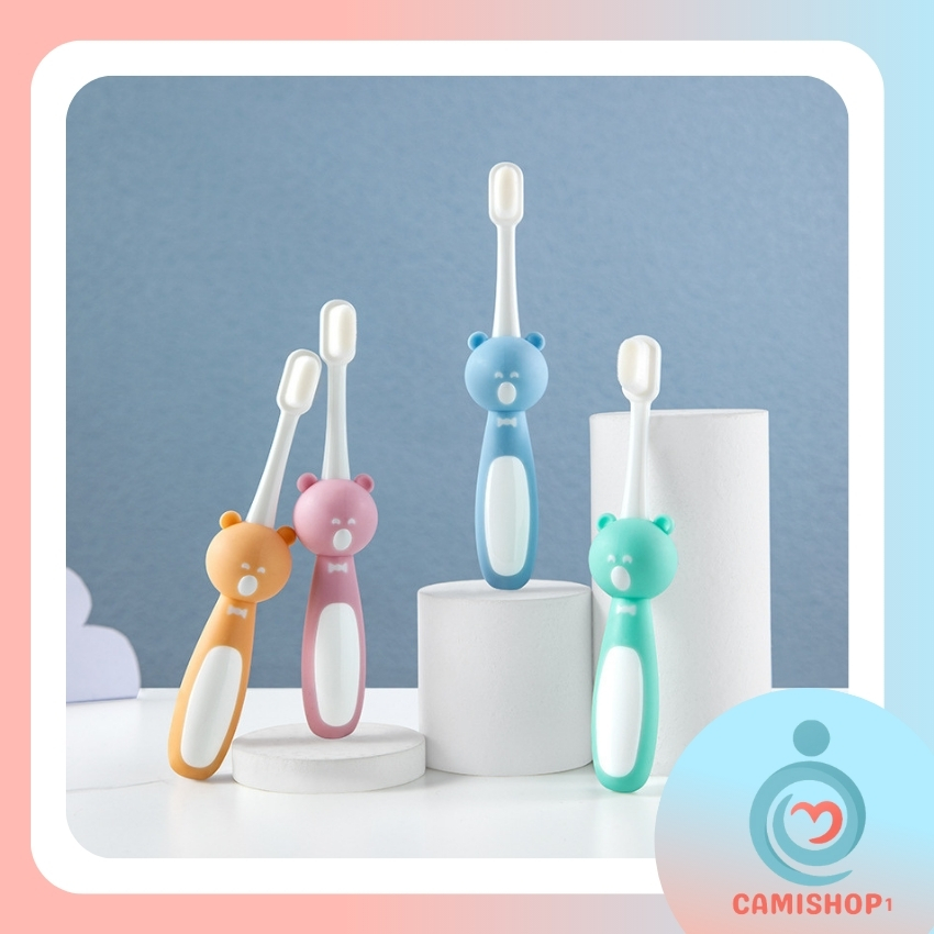 Bàn chải đánh răng cho bé sợi Nano siêu mềm cao cấp an toàn cho bé từ 2 tuổi - 6 tuổi CamiStore CM10 , bàn chải đánh răng lông mềm cho bé trai bé gái