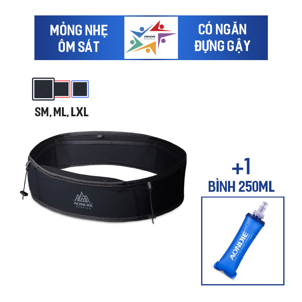 [Tặng Bình Nước Mềm 250ml] Đai Đeo Hông Chạy Bộ Aonijie W938 - Đai Đeo Hông Ôm Sát Chạy Bộ, Đai Đeo Gậy, Đai Slim, Siêu Nhẹ, Siêu Thoáng Khí