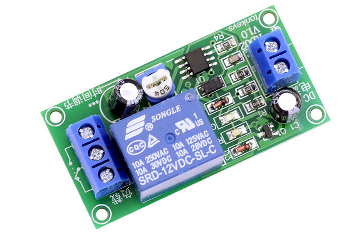 Module tạo trễ ne555 đóng cắt relay 12vdc 0-60s