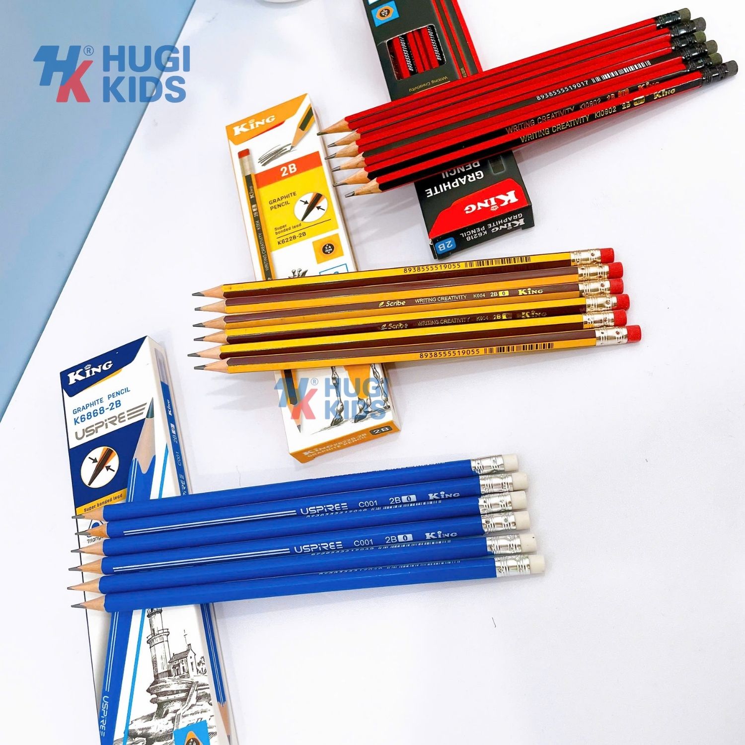 Hộp 12 Cây Bút Chì Ngòi 2B King K6218/K6228/K6868