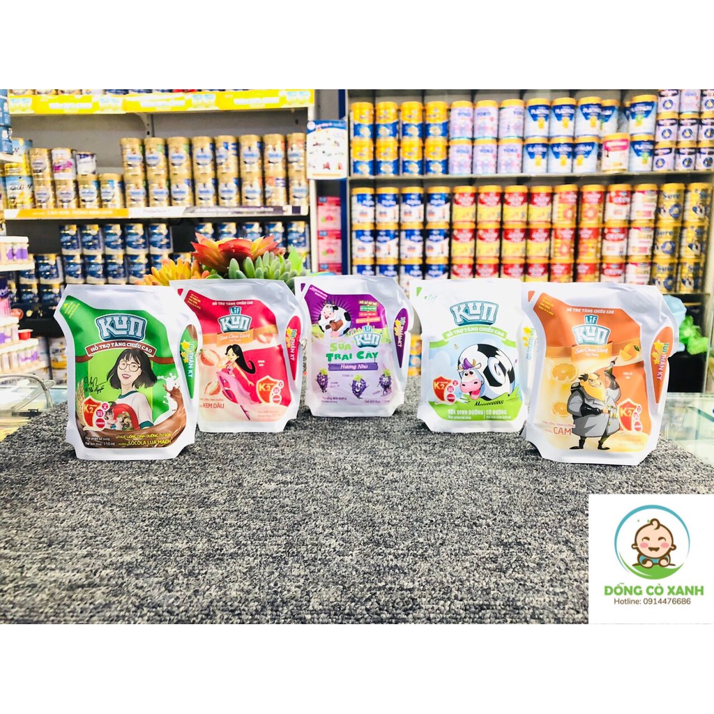 SALE 10% Sữa kun túi mix vị 24goi *110ml chỉ còn 125K