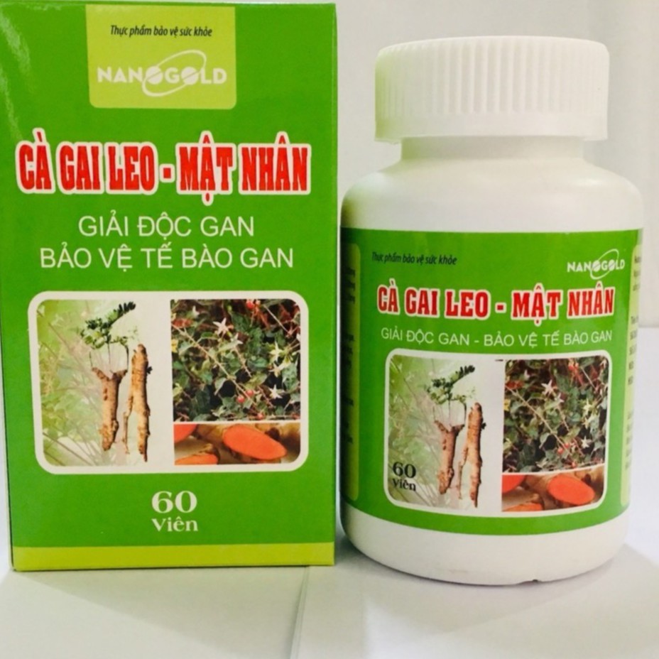 [HCM]Giúp hạ men gan bảo vệ tế bào gan CÀ GAI LEO MẬT NHÂN 60 viên