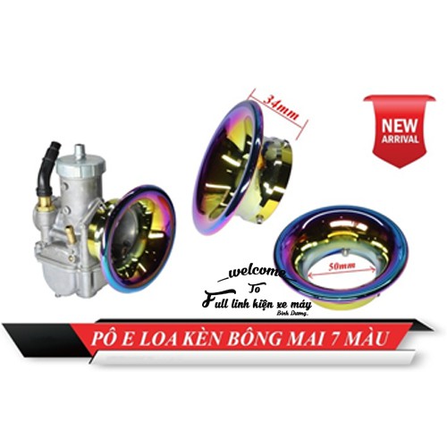 Pô E Loa Kèn Bông Mai 7 Màu