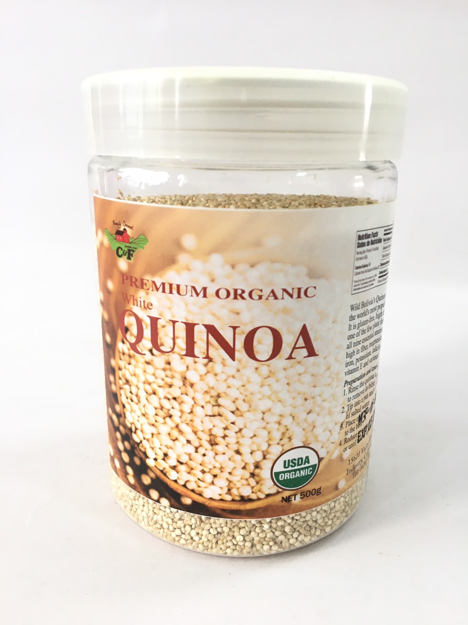 Hạt diêm mạch quinoa trắng mỹ 500g