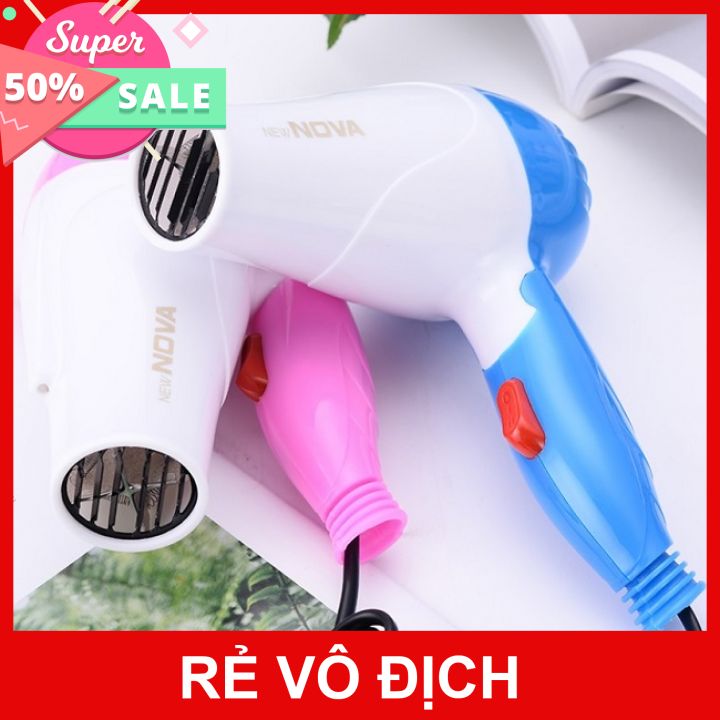 [HCM]Máy sấy tóc Nova 1290 mini gấp gọn 1000W có 2 chế độ thích hợp để mang đi du lịch máy sấy tóc mini công suất cực mạnh máy sấy tóc du lịch máy sấy tóc cao cấp máy sấy tóc mini du lịch cực đẹp