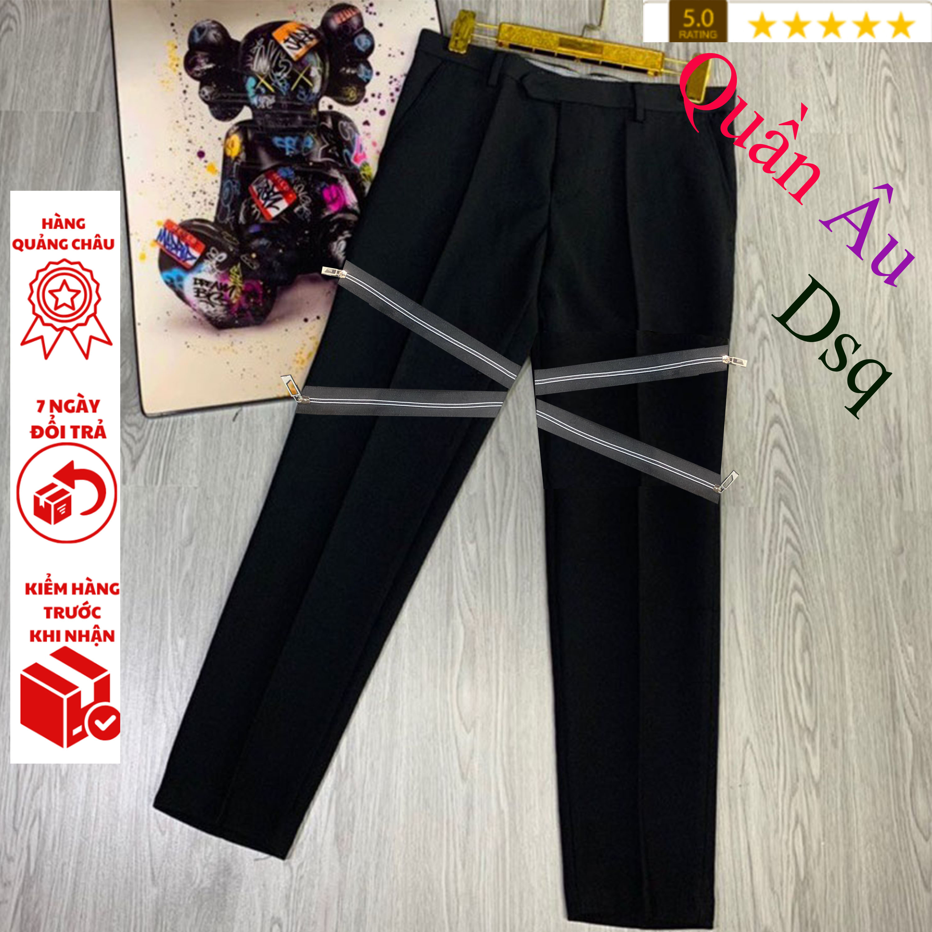  quần tây âu 4 khóa đùi  quần âu dsq  amiri khóa đùi boy phố siêu cá tính 