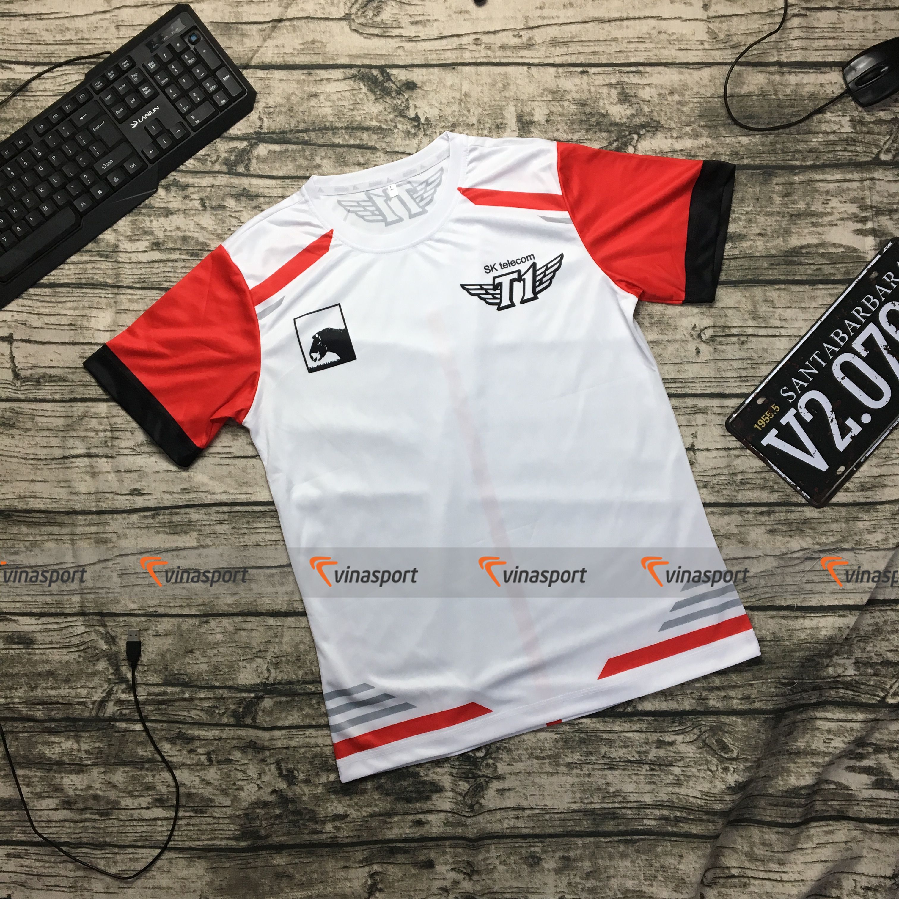 Áo thun GAME ESPORTS mẫu SKT T1 đỏ 2019