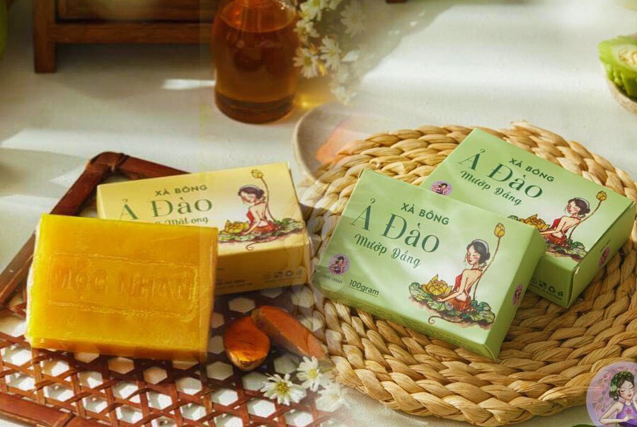 [ƯU ĐÃI ĐẶC BIỆT] Xà Phòng Nghệ Tươi Mướp Đắng Ả ĐÀO 100g