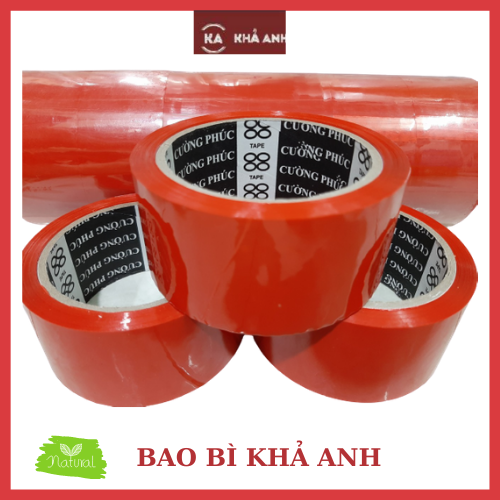 Băng Keo màu Đỏ May Mắn 5F x 6 cuộn dán hàng siêu xinh