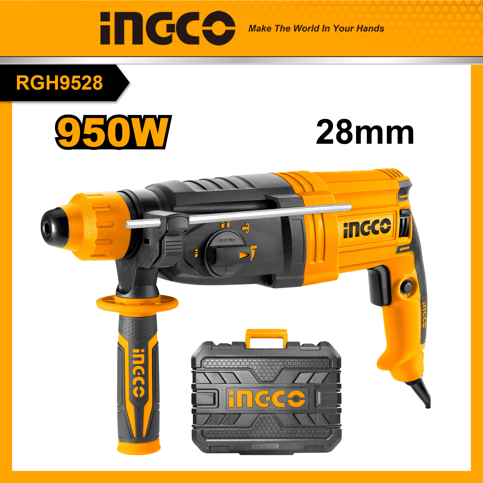 INGCO RGH9528 Máy khoan đục 950W