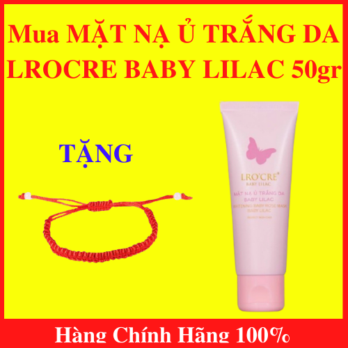 [HCM]MẶT NẠ Ủ TRẮNG DA LROCRE BABY LILAC 50gr + Vòng Tay May Mắn