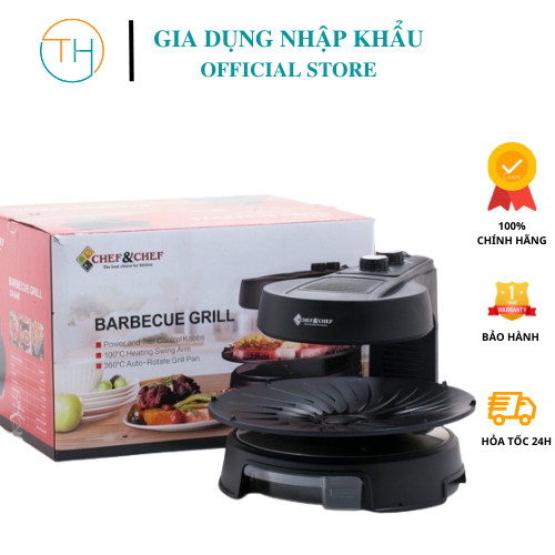 Bếp điện nướng không khói Chef&Chef BBQ. Lò nướng điện không khói Hàn Quốc