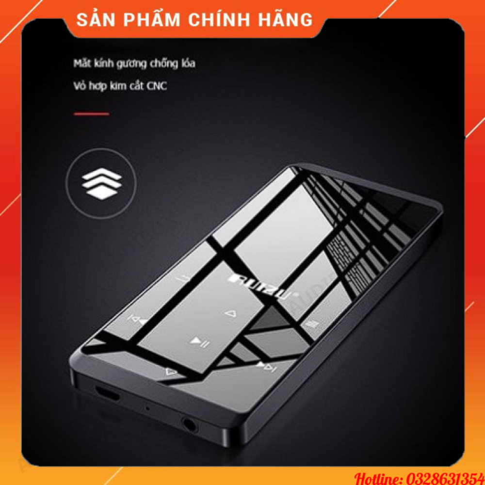 Máy nghe nhạc MP3/Lossless có Bluetooth, loa ngoài | RUIZU D02