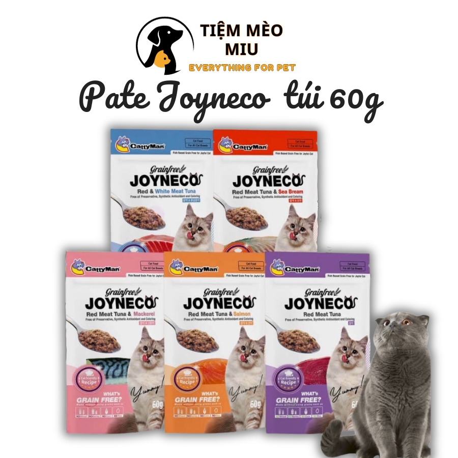 Pate cho mèo joyneco | túi 60gr | pate dinh dưỡng cho mèo mọi lứa tuổi joyneco.