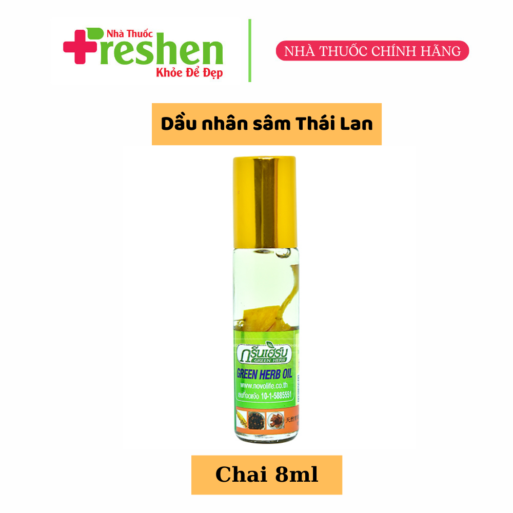 Dầu sâm thảo dược Thái lan Green Herb Oil 8cc .