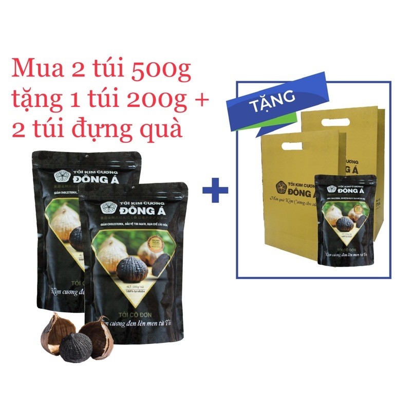 [LOẠI 1] TỎI ĐEN KIM CƯƠNG ĐÔNG Á TÚI 500G