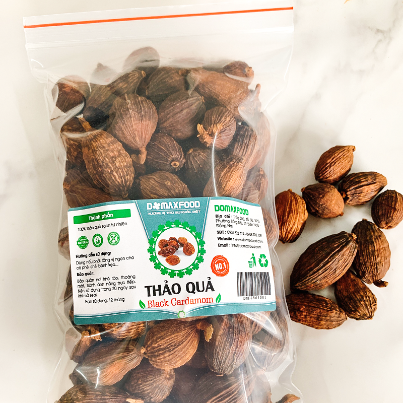 500g Thảo quả Domaxfood - Black Cardamom - Thảo quả Tây Bắc