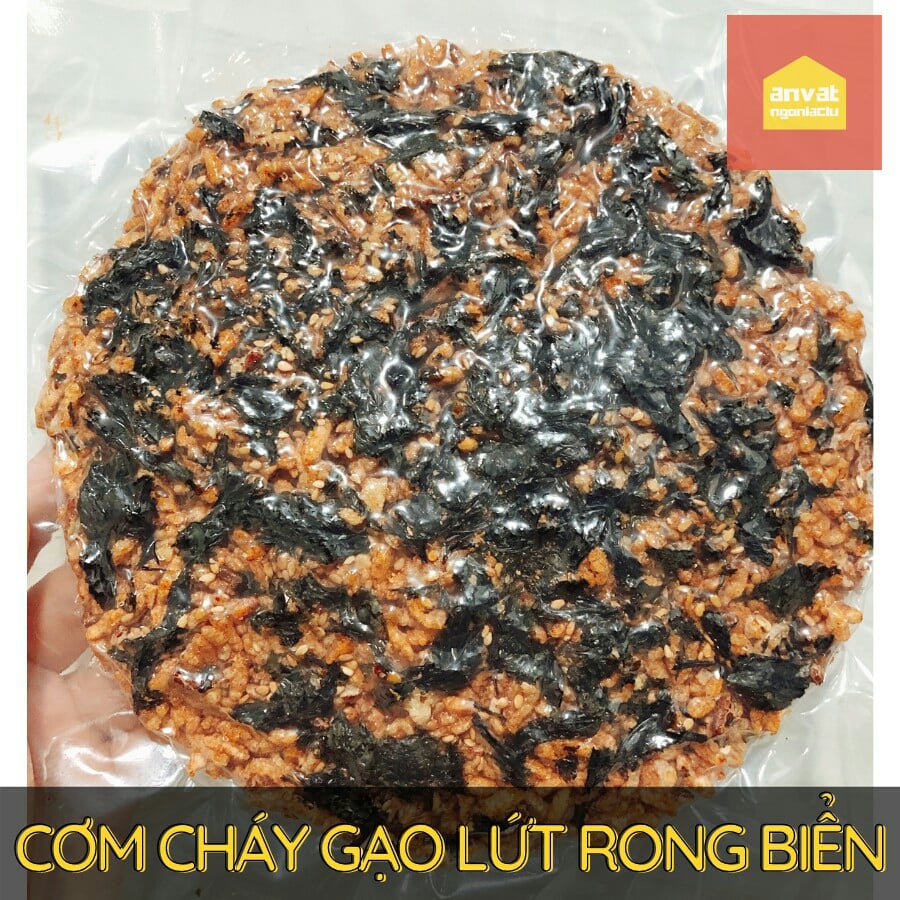 COMBO 5 GÓI CƠM CHÁY GẠO LỨT RONG BIỂN MUỐI MÈ THÍCH HỢP VỚI NGƯỜI ĂN KIÊNG VÀ ĂN CHAY