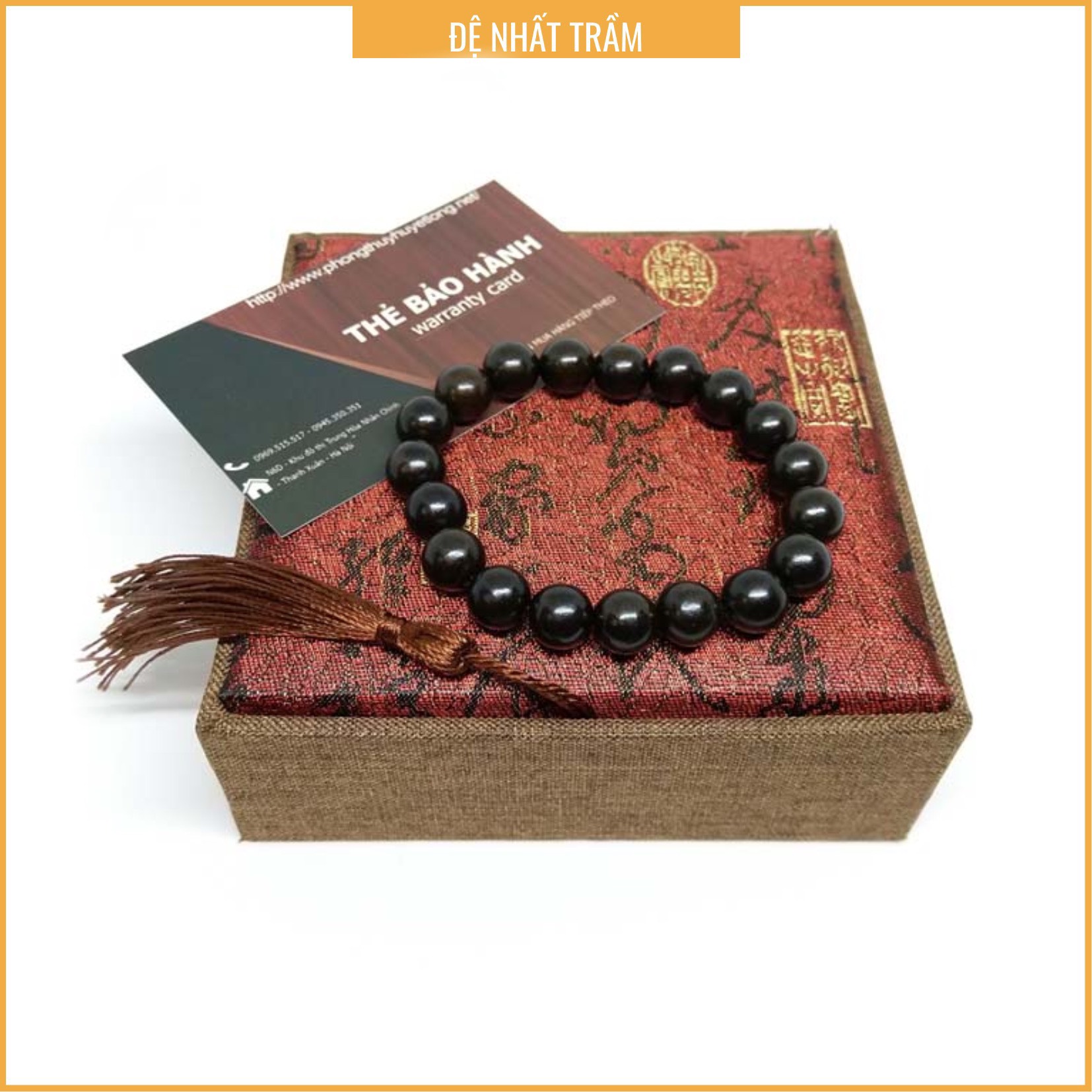 Vòng Tay Gỗ Mun Sừng - Vòng Tay Phong Thủy - Vòng Gỗ Tự Nhiên