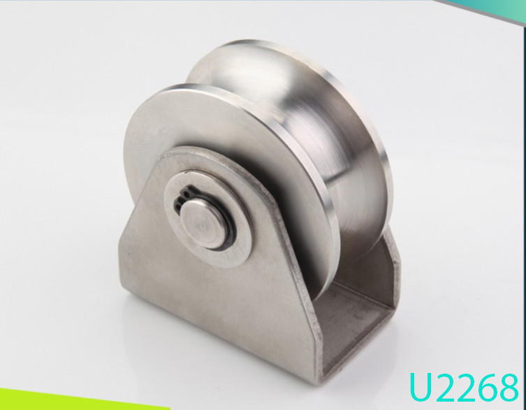 Bánh xe cửa trượt/cửa lùa inox 304 U2268