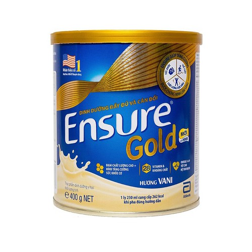 [HCM]Sữa Ensure Gold HMB 400g hương vani