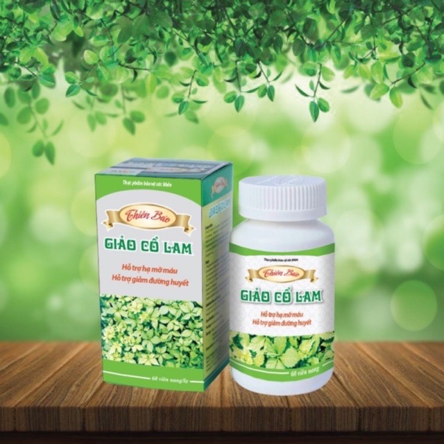 Giảo Cổ Lam Thiên Bảo Giúp Hỗ trợ hạ mỡ máu giảm đường huyết 60 Viên