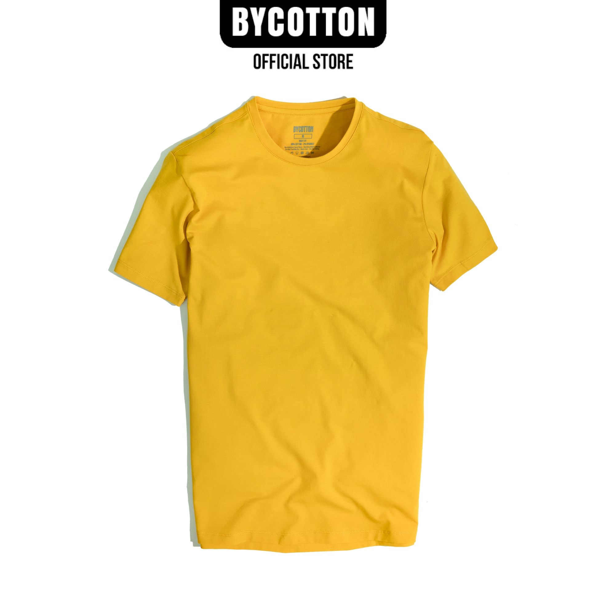 Áo thun nam cao cấp yellow basic tee by cotton