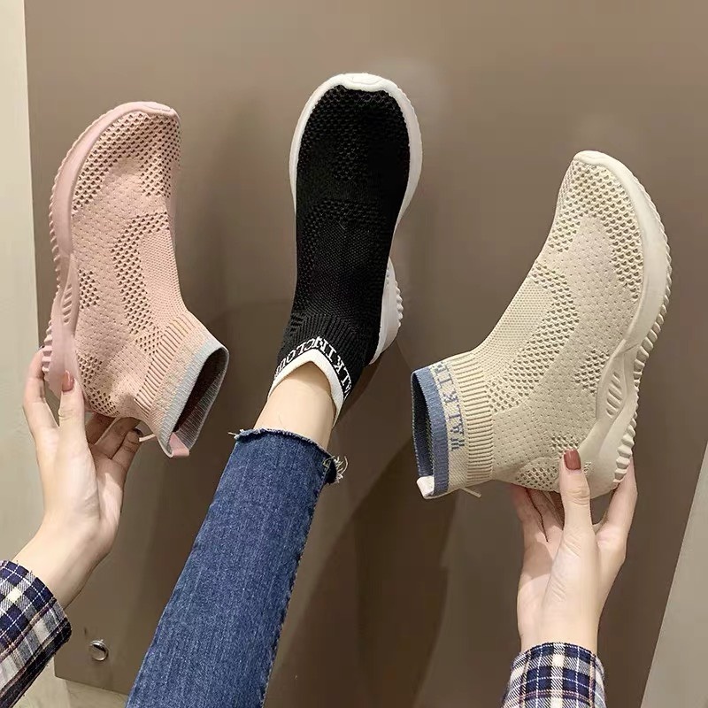 ❁  [Freeship] Giày boot len đen trắng nhiều màu đi êm hot 2021