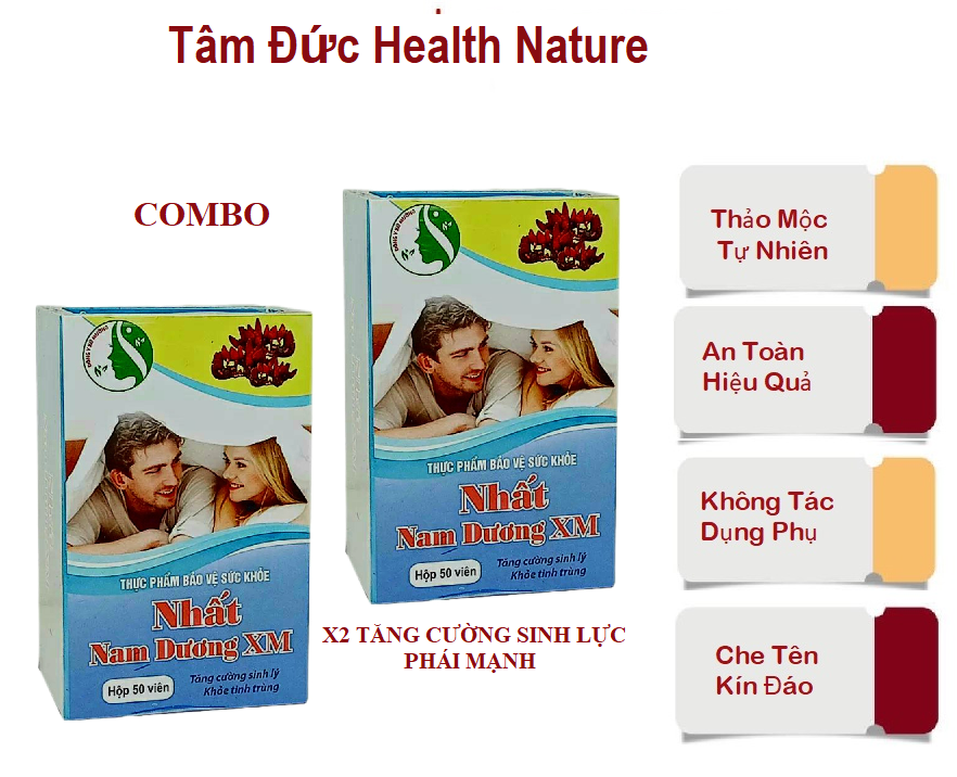 Thực phẩm bảo vệ sức khỏe Nhất Nam Dương XM hỗ trợ tăng cường sức khỏe nam giới giúp khỏe tinh trùng an toàn hiệu quả