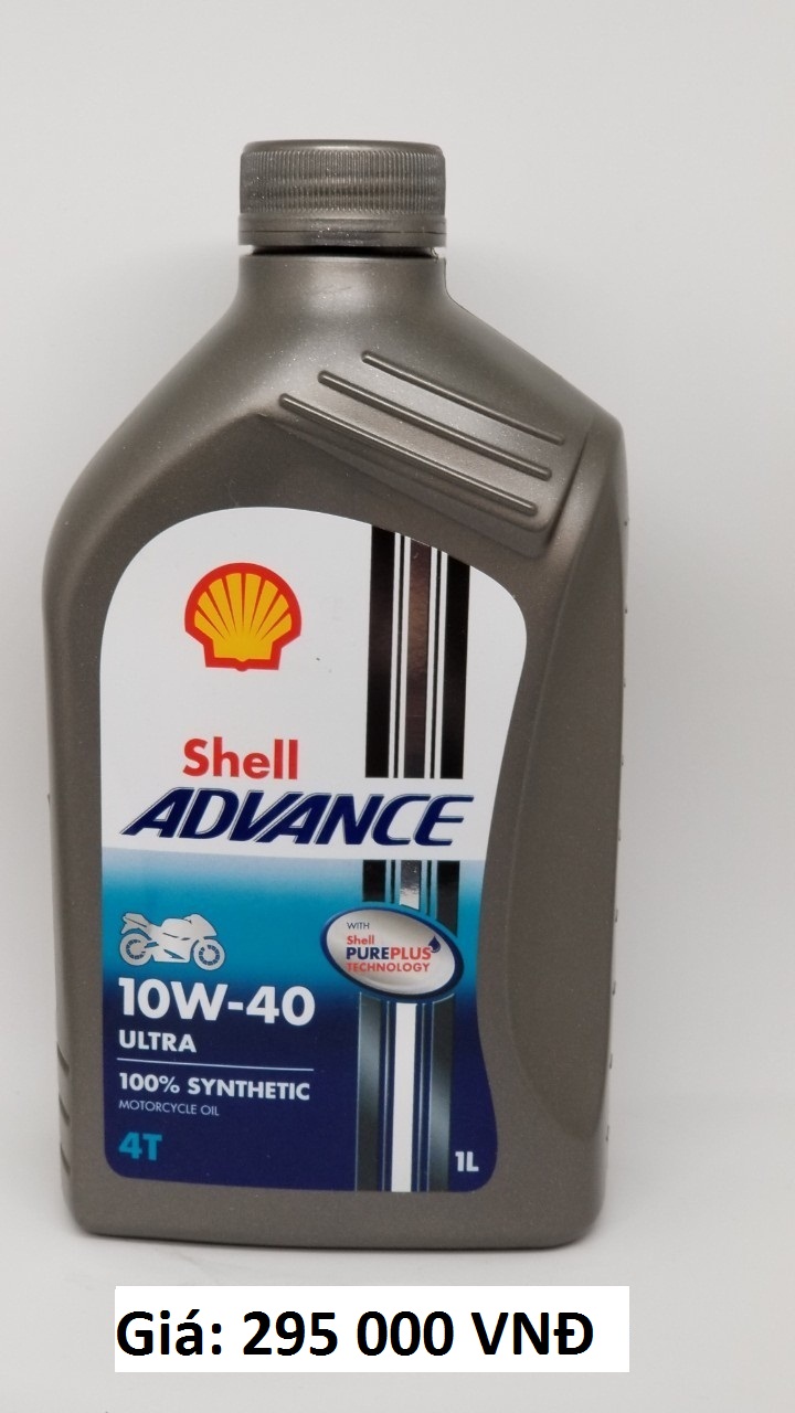 Nhớt shell ultra 10w40 cho xe số- moto