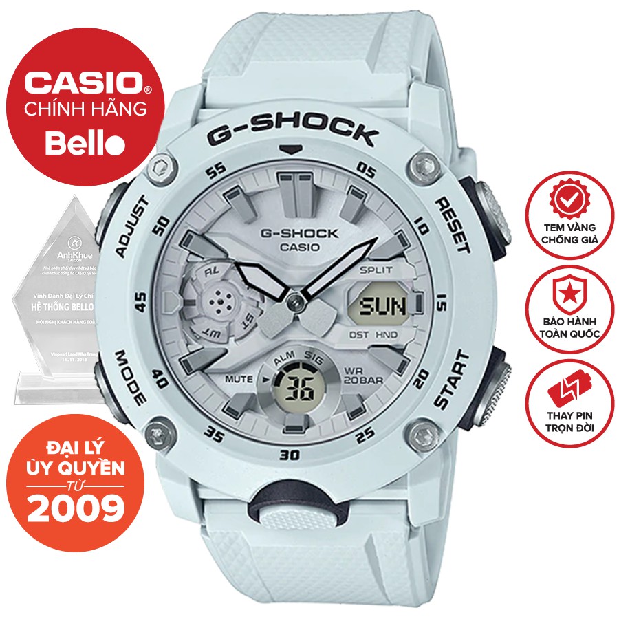 Đồng hồ casio g-shock nam ga-2000s-7a bảo hành chính hãng 5 năm - pin trọn đời